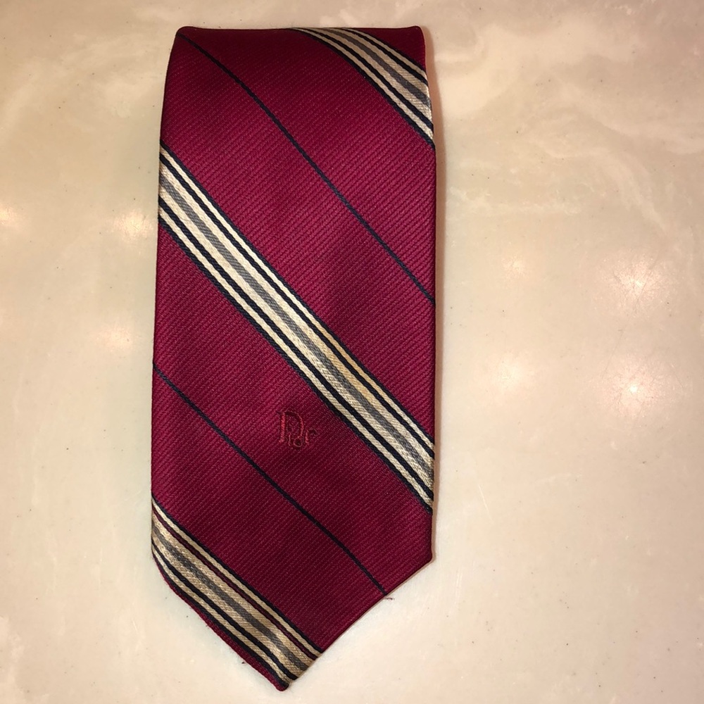 Christian Dior silk blend tie